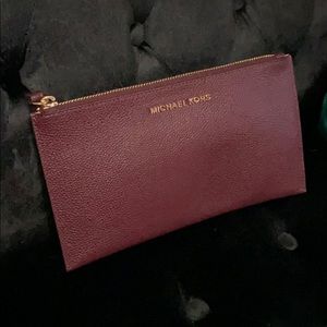COPY - Burgundy Michael Kors wristlet